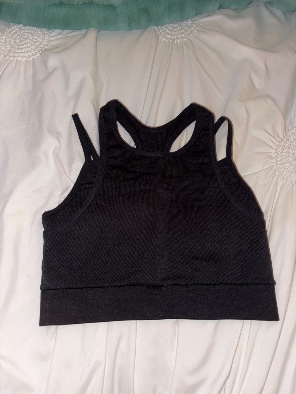 JoyLab Black Double-Strap Sports Bra/ Top